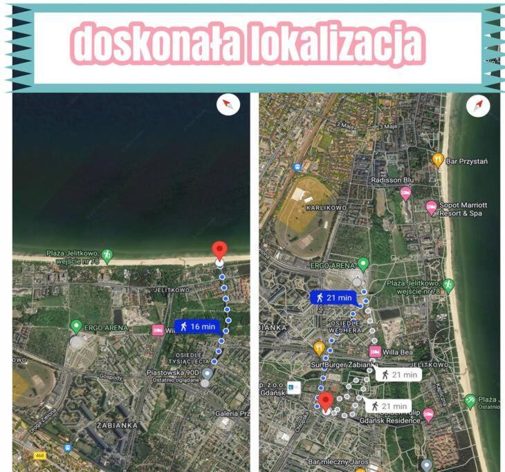 Mieszkanie Blisko Plazy W Pelni Wyposazone Lejlighed Gdańsk Eksteriør billede